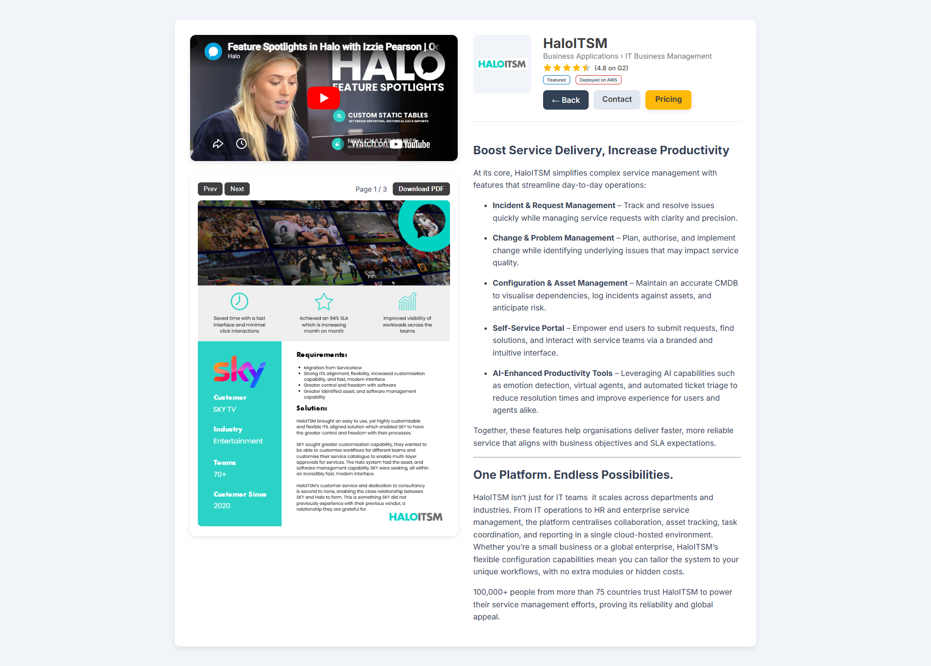 Vendor Page